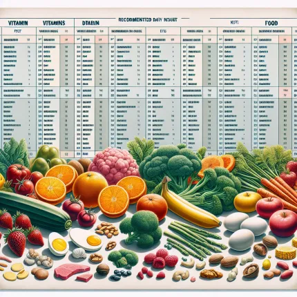 Таблица витаминов в продуктах: Полное руководство